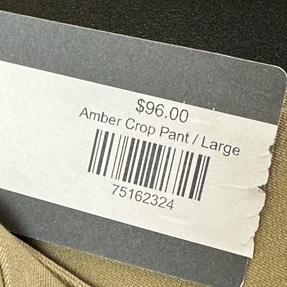 Lysse Olive Amber Crop Pants Pull On Pockets Stretch Twill Smoothing Waist Large - Picture 11 of 16